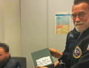 Ünlü aktör Arnold Schwarzenegger’e havaalanında gözaltı