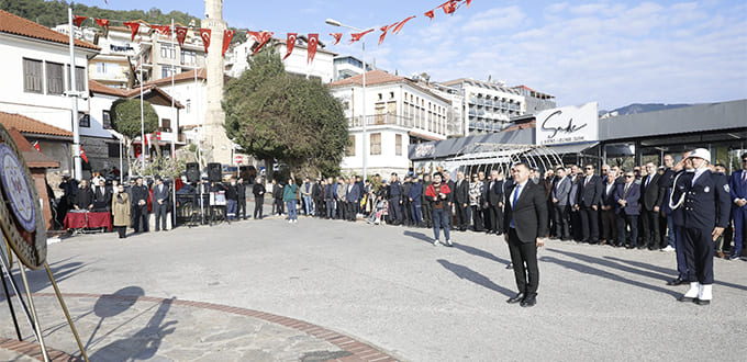 Atatürk’ün Alanya’ya Gelişinin 89. Yıl Dönümü Törenle Kutlandı