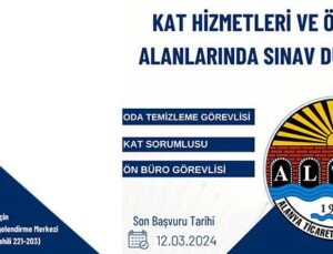 ALTSO’dan sınav duyurusu