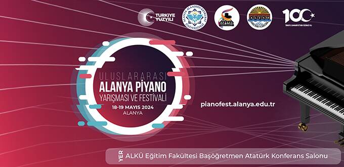 “Uluslararası Alanya Piyano Yarışması ve Festivali” başlıyor!